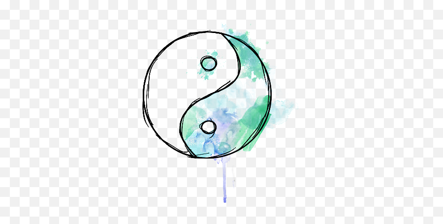 Free Download Semi Transparent Yin Yang Art Credit Where - Yin Yang Blue Png Emoji,Semi Transparent