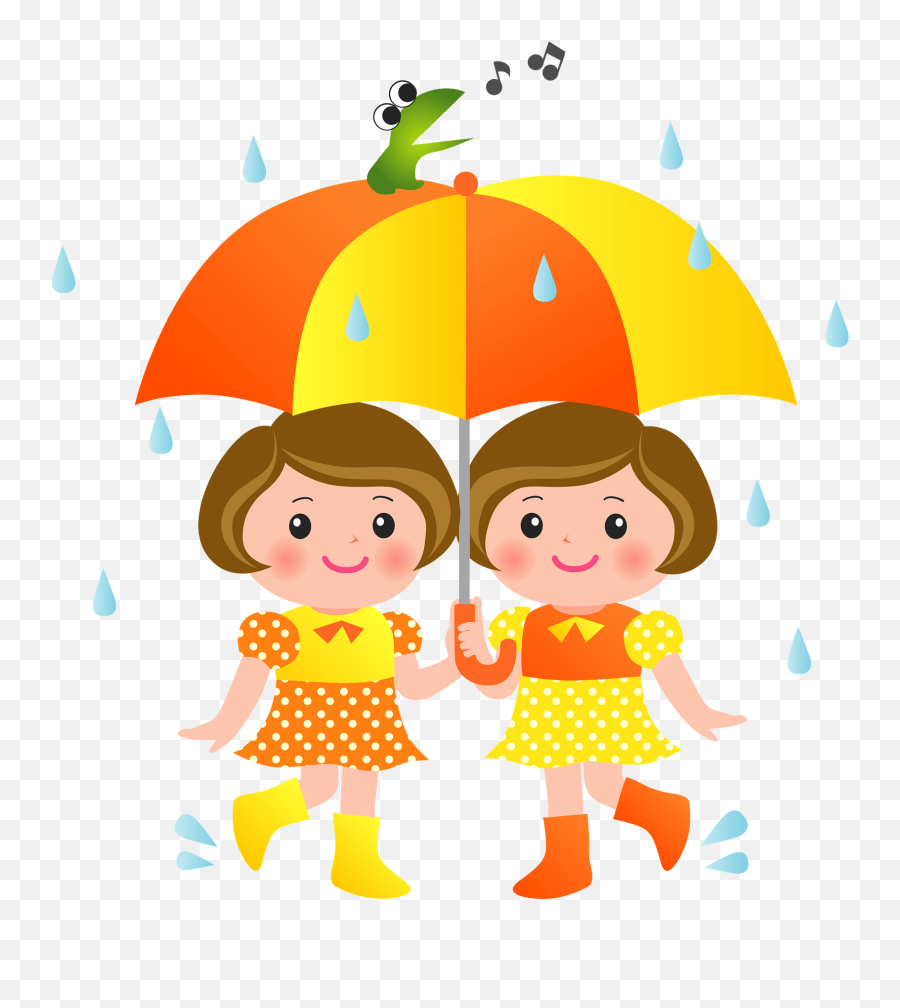 Rain Couple Umbrella Silhouette - Happy Emoji,Rain Clipart