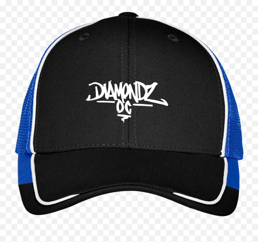 Diamondzoc Graffiti Logo Embroidered Colorblock Mesh Back Cap - For Baseball Emoji,Graffiti Logo