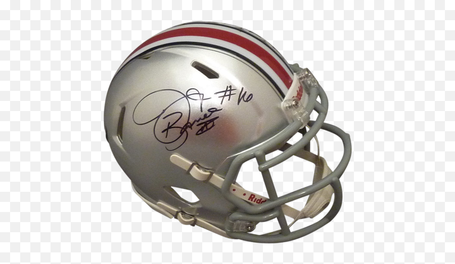 Jt Barrett Autographed Ohio State Buckeyes Mini Helmet - Barrett Holo Revolution Helmets Emoji,Ohio St Buckeyes Logo