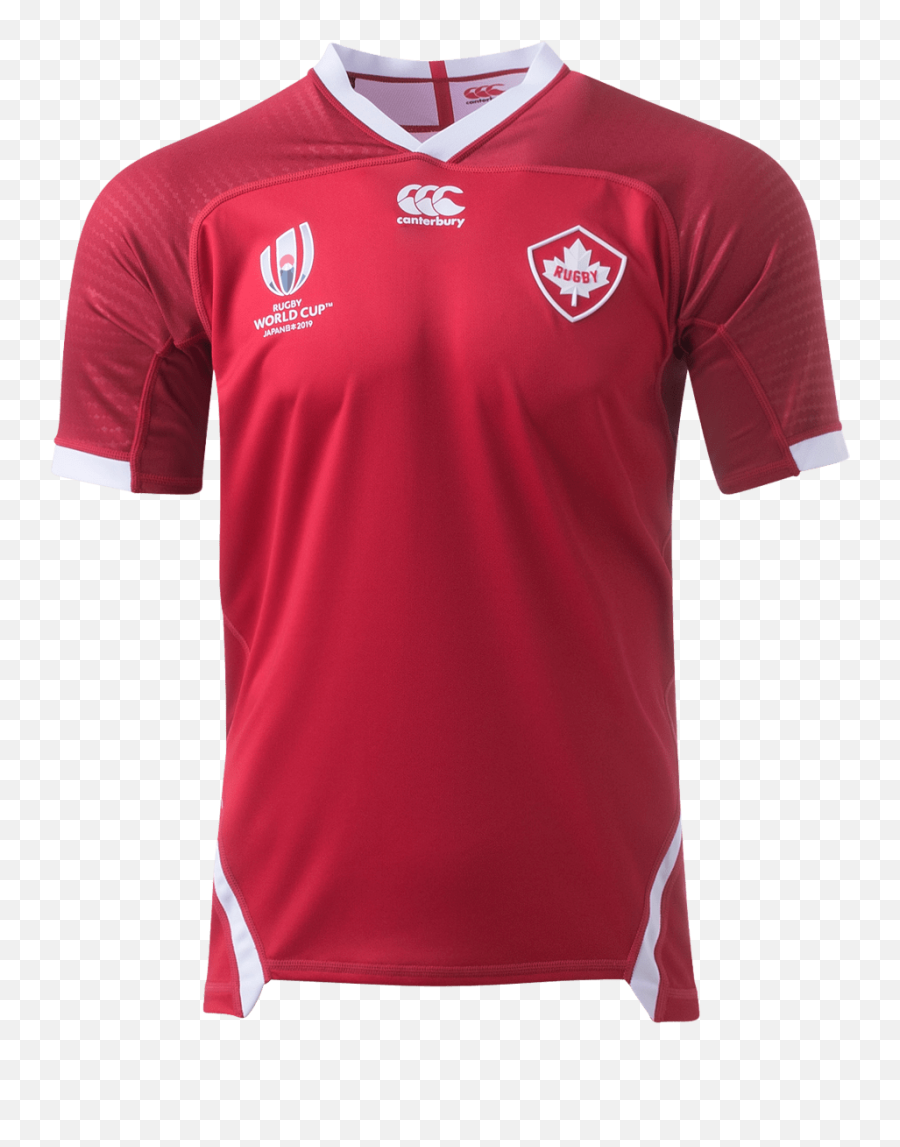 Canada Rugby World Cup Home Jersey - Short Sleeve Emoji,Worl Cup Logo