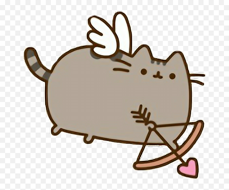 Cupid Png - Pusheen Angel Cupid Cat Freetoedit Pusheen Valentines Emoji,Pusheen Transparent Background