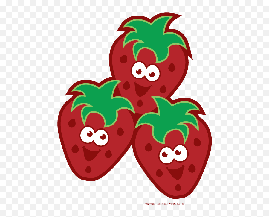 Transparent Background Strawberry Clipart - Png Download Cartoon Strawberry Clipart Emoji,Strawberry Transparent Background