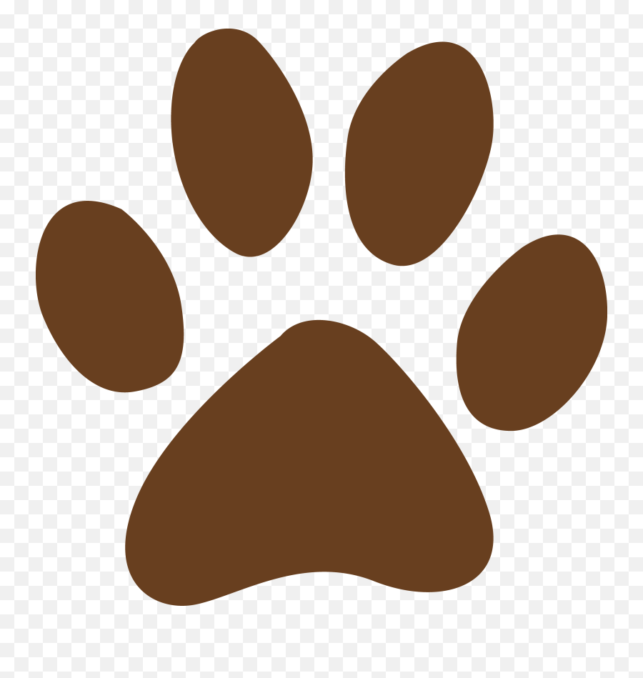 Dog Paw Prints Brown Dog Paw Print - Brown Paw Print Clip Art Emoji,Dog Paw Print Clipart