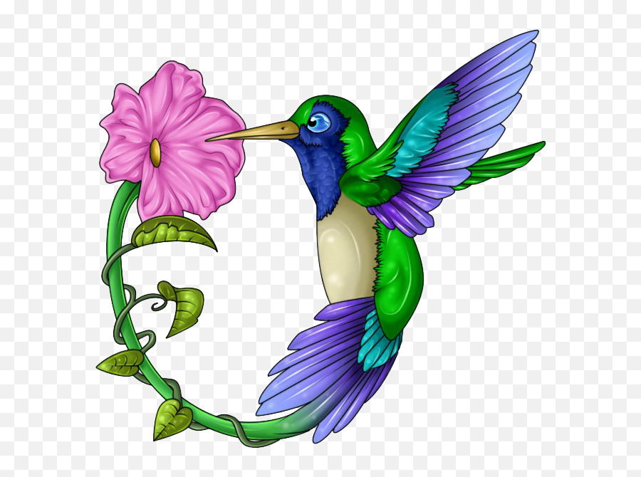Free Stock - Clip Art Hummingbird And Flower Emoji,Hummingbird Clipart