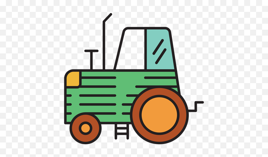 Farm Tractor Green Icon - Transparent Png U0026 Svg Vector File Emoji,Farmer On Tractor Clipart