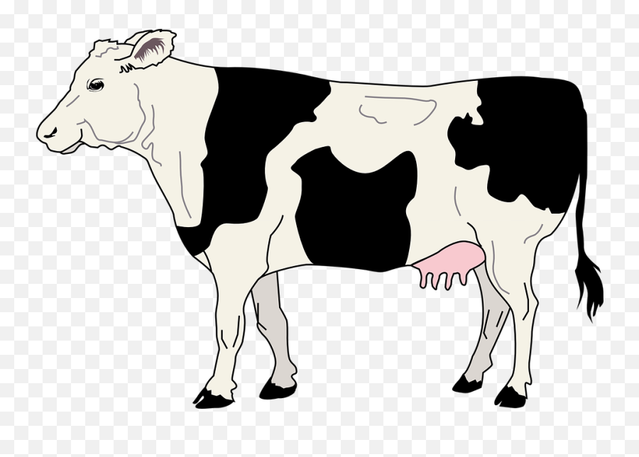 Farmers Clipart Farmyard Animal - Transparent Background Cow Clipart Black And White Emoji,Farm Animals Clipart