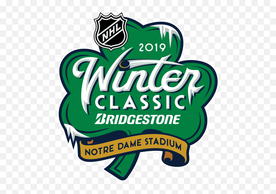 2019 Nhl Winter Classic U2014 Fanbrandz - 2019 Bridgestone Nhl Winter Classic Boston Bruins V Chicago Blackhawks Emoji,Fighting Irish Logo