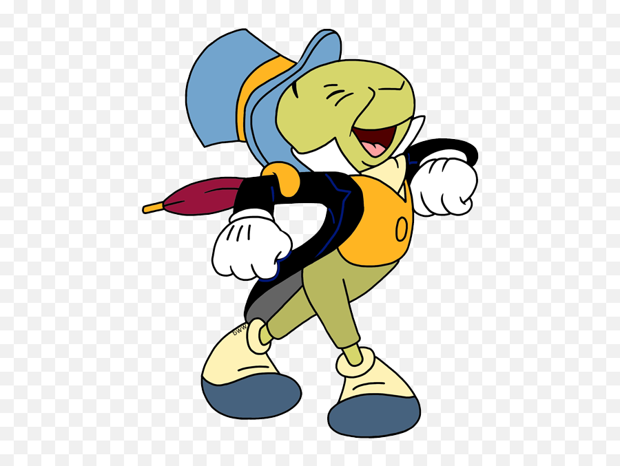 Jiminy Cricket Clip Art Disney Clip Art Galore - Jimmy D Cricket Emoji,Cricket Clipart