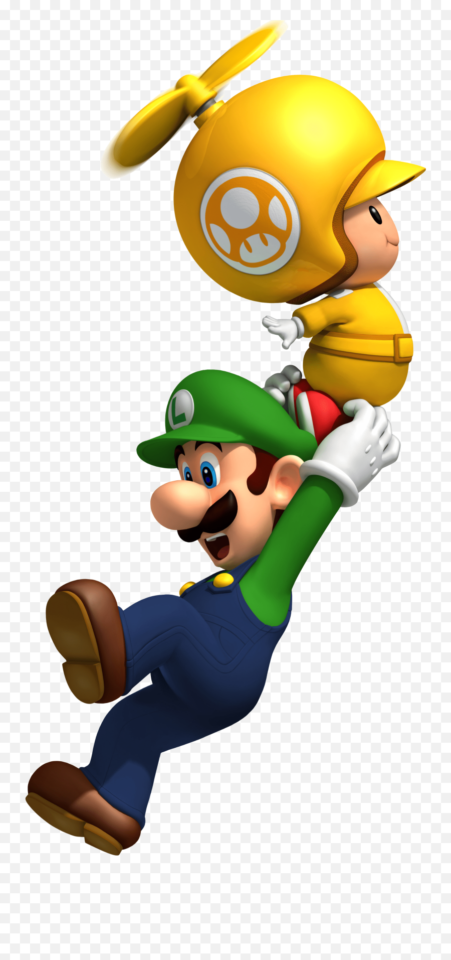 Propeller Toad Luigi Transparent Png - Super Mario Bros Wii Png Emoji,Luigi Transparent