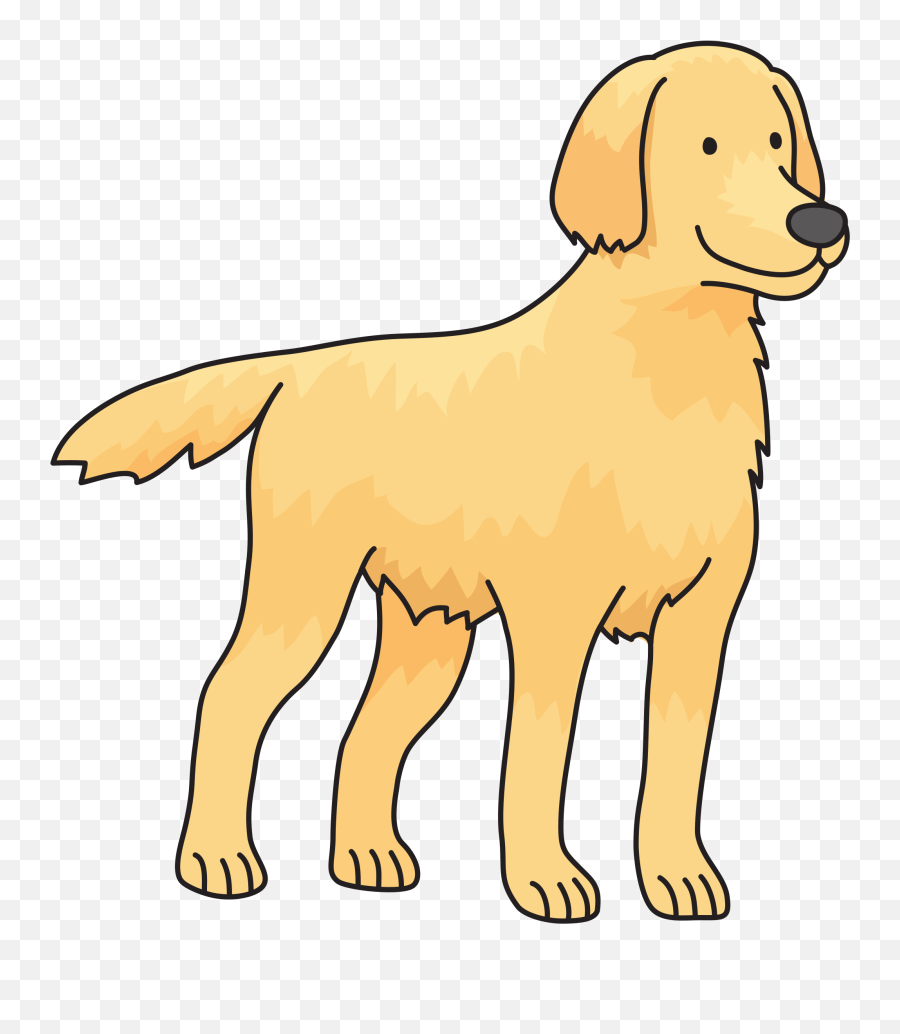 Head Clipart Golden Retriever Head - Dog Clipart On Transparent Background Emoji,Golden Retriever Clipart