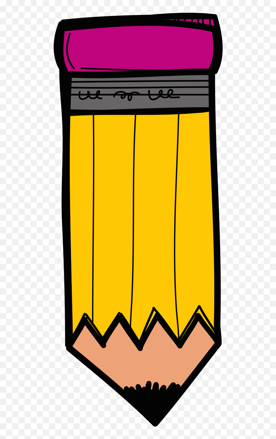 Yellow Creative Pencil Yellow Color Pencil Teacher - Pencil Clipart Melonheadz Emoji,Pencil Clipart