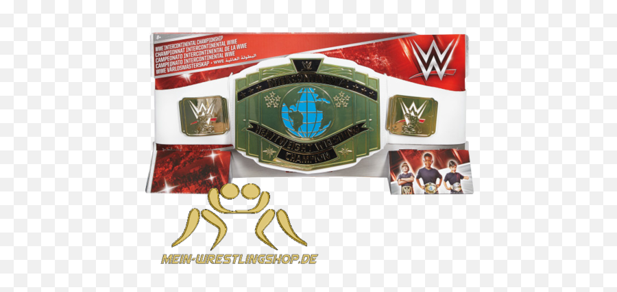 Download Hd Wwe Toy Intercontinental Championship Belt - Wwe Intercontinental Belt Toy Wwe Emoji,Championship Belt Png