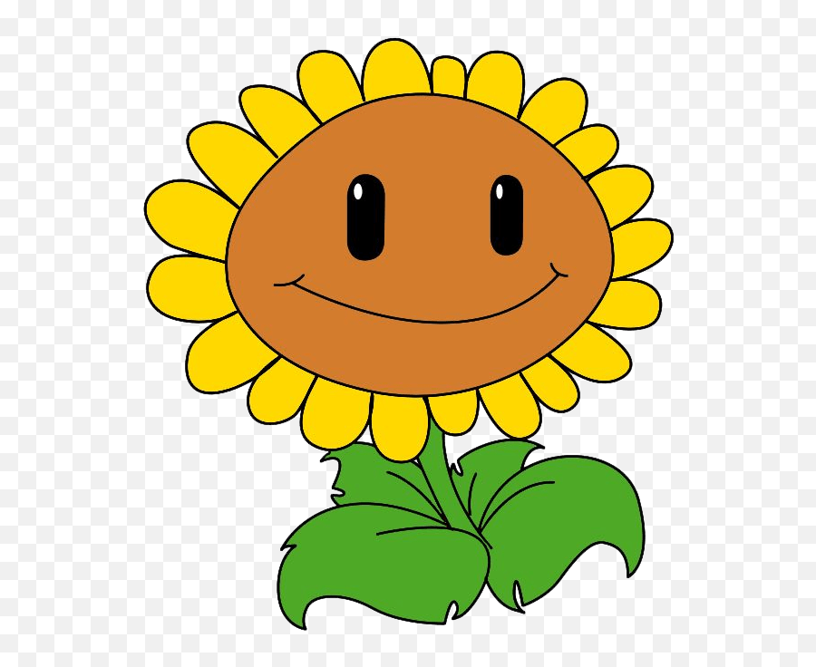 Sunflower Clipart Transparent - Plants Vs Zombies Sunflower Drawing Emoji,Sunflower Clipart