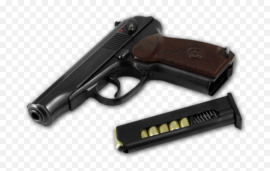 Makarov Handgun Png Image - Gun On Table Png Emoji,Gun Png