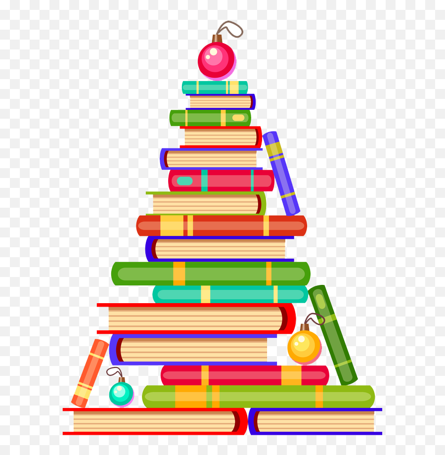 Christmas Books Tree Png - Christmas Book Trees Clipart Book Christmas Tree Clipart Emoji,Trees Clipart