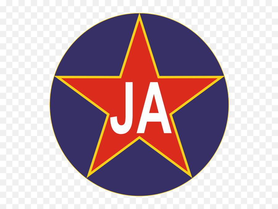 Ja - Yugoslav Air Force Roundel Emoji,J A Logo