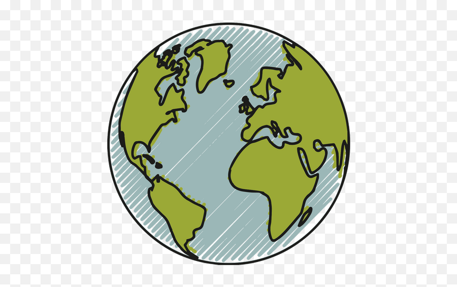 Export Beaverscrews - Earth In Space Line Drawing Emoji,World Globe Png
