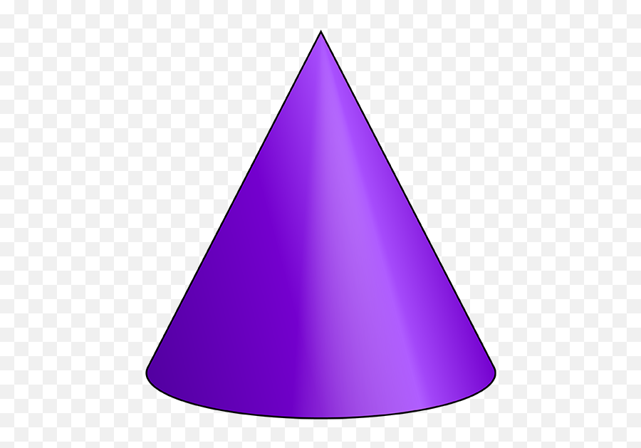 3d Shapes Of Cone Transparent Png - Clipart Cone Shape Png Emoji,Transparent Shapes