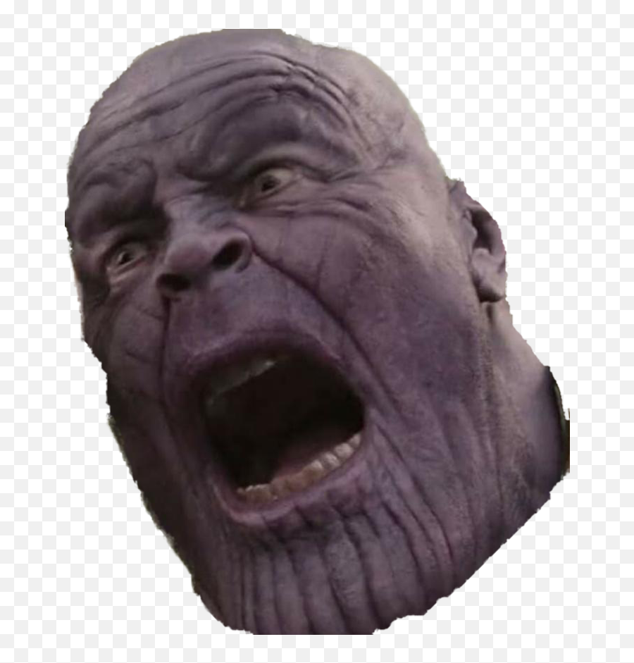 Thanos Face - Thanos Face Meme Png Emoji,Thanos Transparent Background