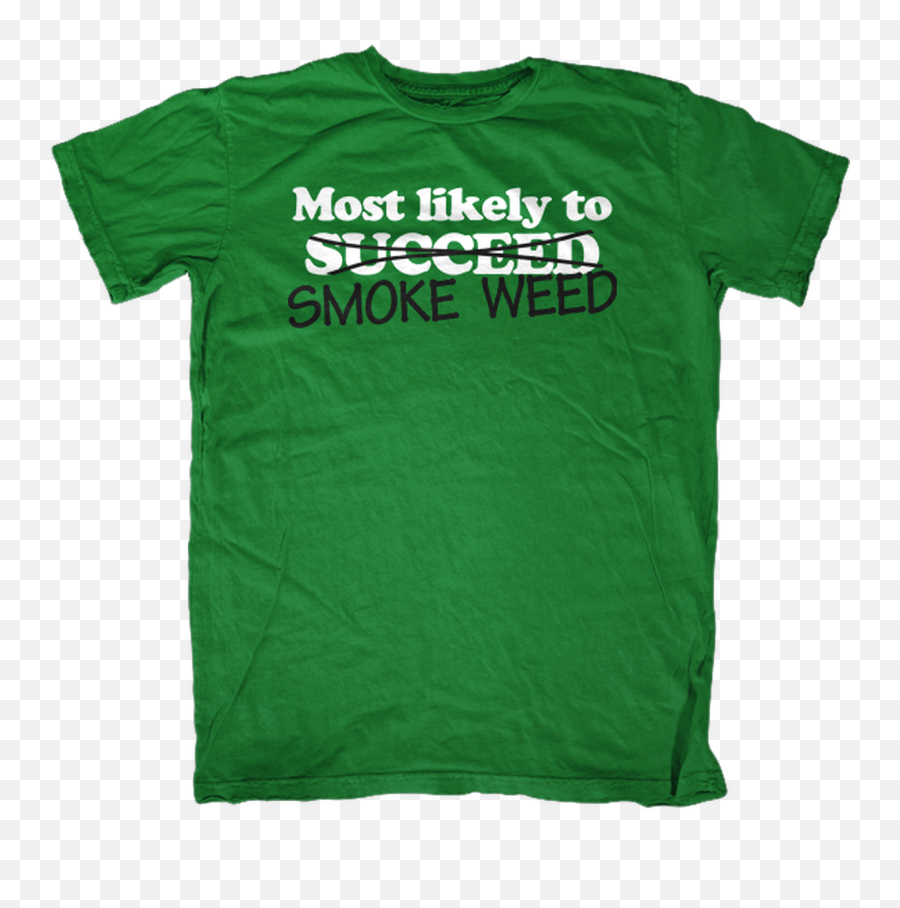 Most Likely To Smoke Weed T - Anjunabeats T Shirt Emoji,Weed Smoke Png