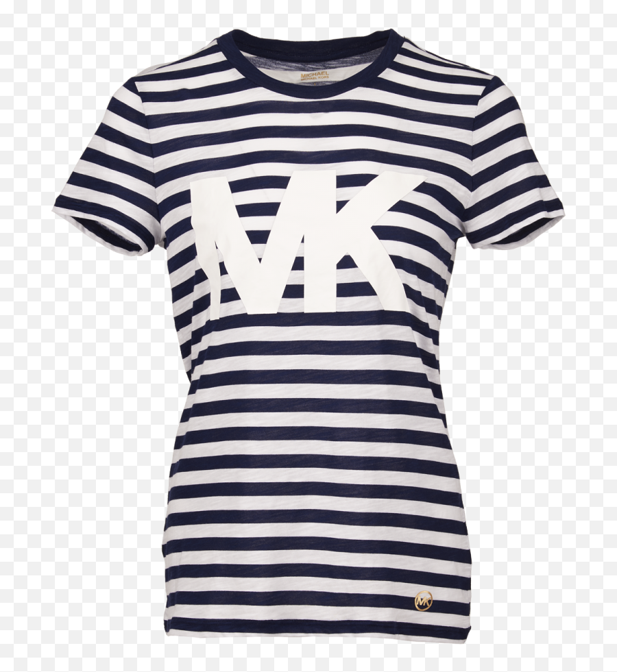 Striped Logo Tee Emoji,Michael Kors Logo T Shirt