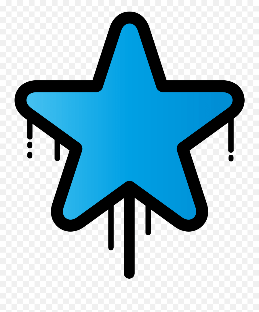 Drippy Star Clipart Free Download Transparent Png Creazilla Emoji,Bethlehem Star Clipart