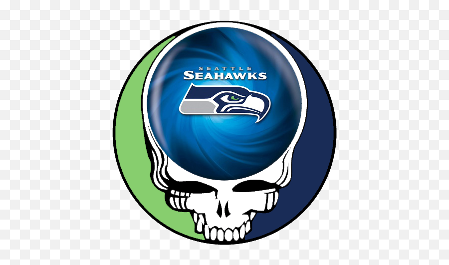 Seattle Seahawks Skull Logo Iron - Seattle Seahawks Emoji,Seahawks Logo
