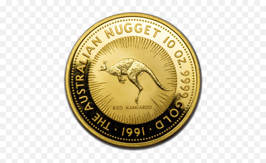 10 Oz Nugget Kangaroo Gold 1991 Coininvest Emoji,Gold Nugget Png