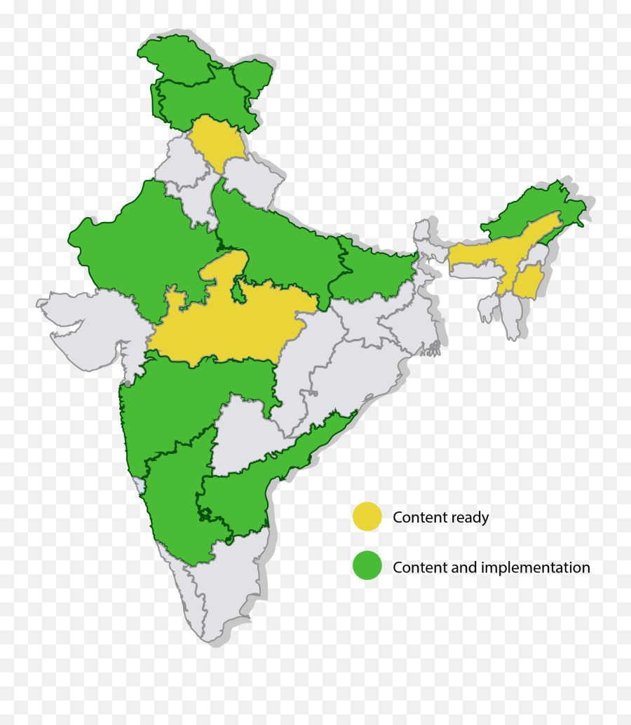 Download India - India Map Only State Full Size Png Image Emoji,India Map Png