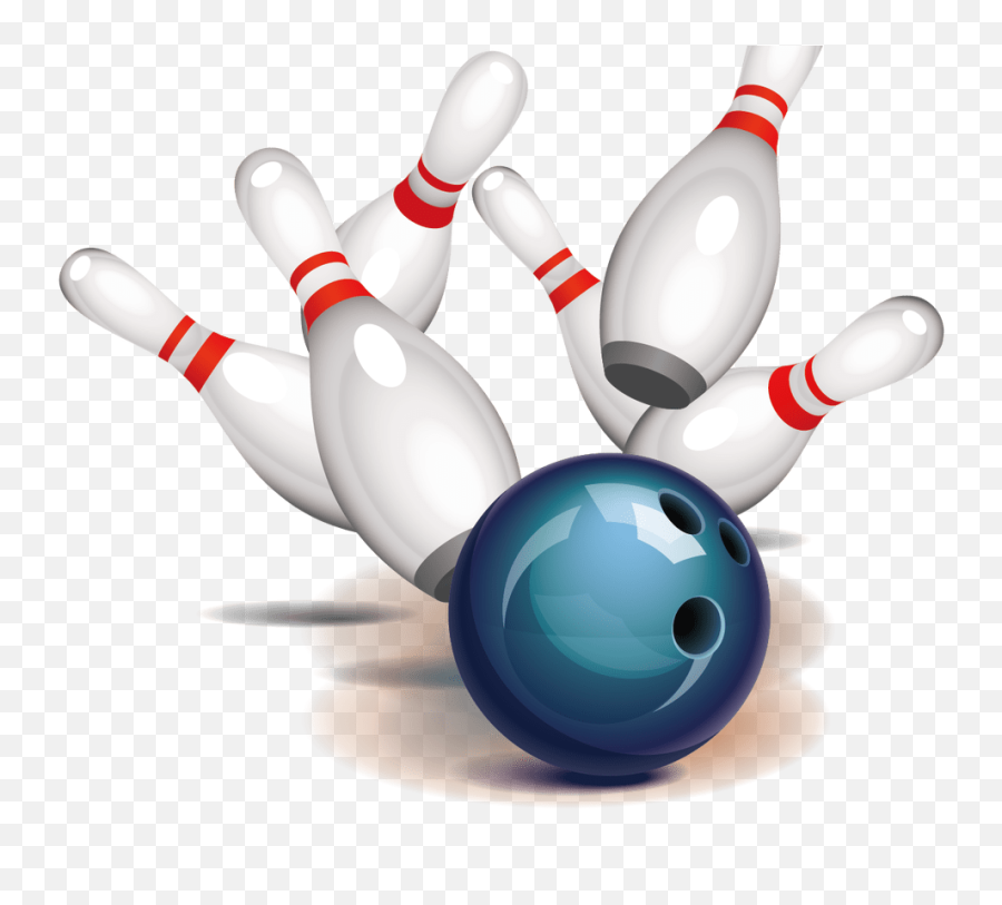 Download Hd Bowling Ball Bowling Pin Strike Clip Art Vector Emoji,Bowling Pins Clipart