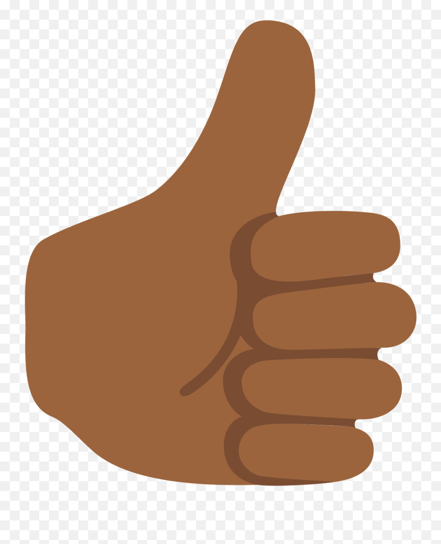 Thumbs Up Emoji Clipart - Thumbs Up Emoji Brown Skin,Thumbs Up Emoji Png