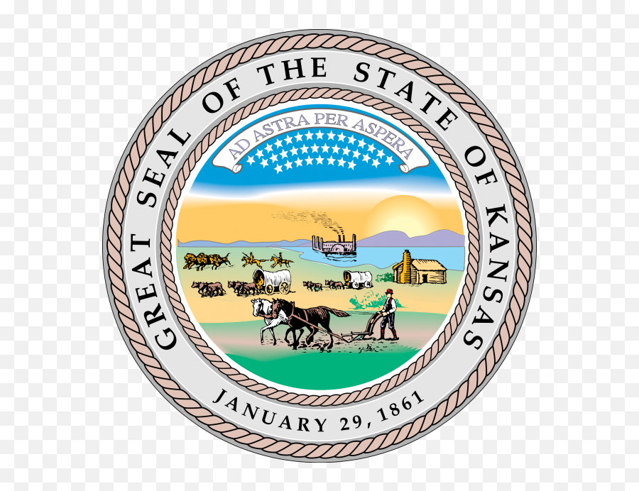State Seal Of Kansas - Kansas State Seal Emoji,Kansas State Logo