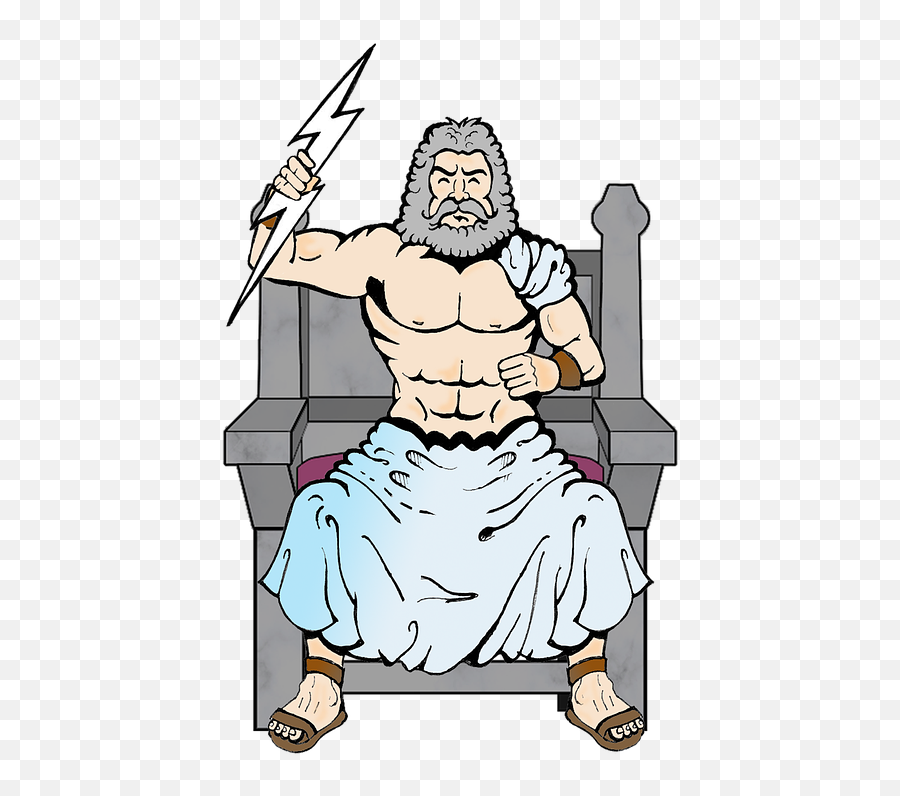 Zeus Jupiter God Lightning - Png Zeus Emoji,Jupiter Png
