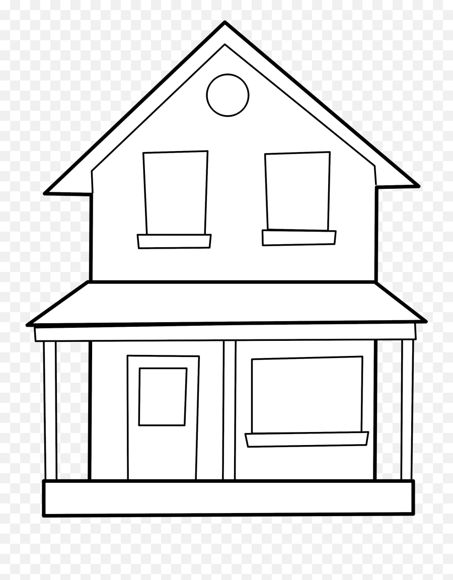 House Maison House Clipart Clip Art House Outline - Simple Two Storey House Drawing Emoji,House Clipart