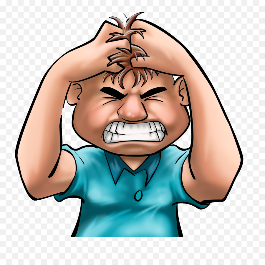 Anger Clipart Frustrated Kid Free - Anger Clipart Emoji,Anger Clipart