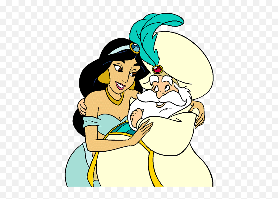 Disney Clip Art Galore - Princess Jasmine And Sultan Emoji,Father S Day Clipart