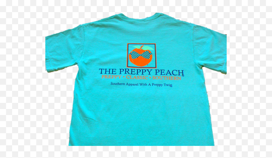 The Preppy Peach Logo - Short Sleeve Emoji,Peach Logo