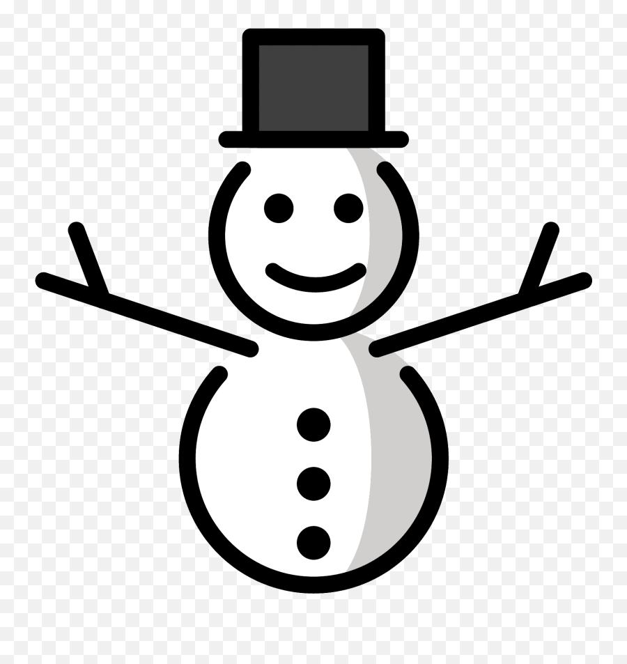 Snowman Without Snow Emoji Clipart,Snowman Face Clipart