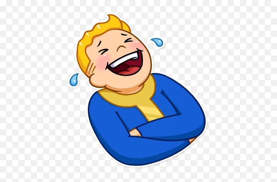 Laugh Png Free Laugh - Fallout Stickers Whatsapp Emoji,Laughing Png