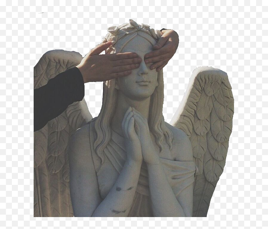 Angel Aesthetic Png - Grunge Statue Aesthetic Emoji,Angel Transparent Background