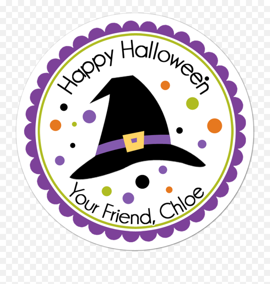 Witch Hat Personalized Halloween Sticker - Bachelorette Sticker Emoji,Witch Hat Transparent