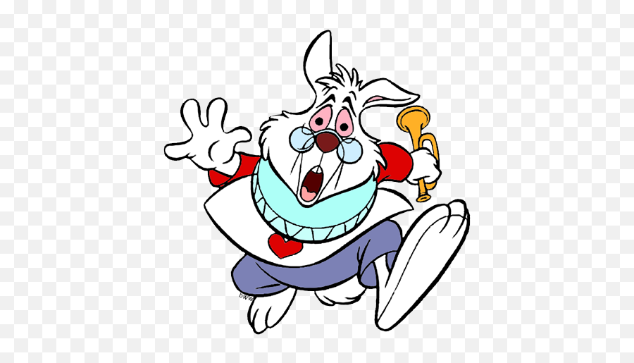 The White Rabbit Clip Art Disney Clip Art Galore - Fictional Character Emoji,White Rabbit Png