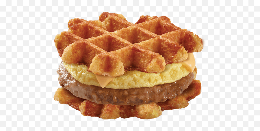 Sausage Egg Cheese Waffle - Belgian Waffle Emoji,Waffle Transparent