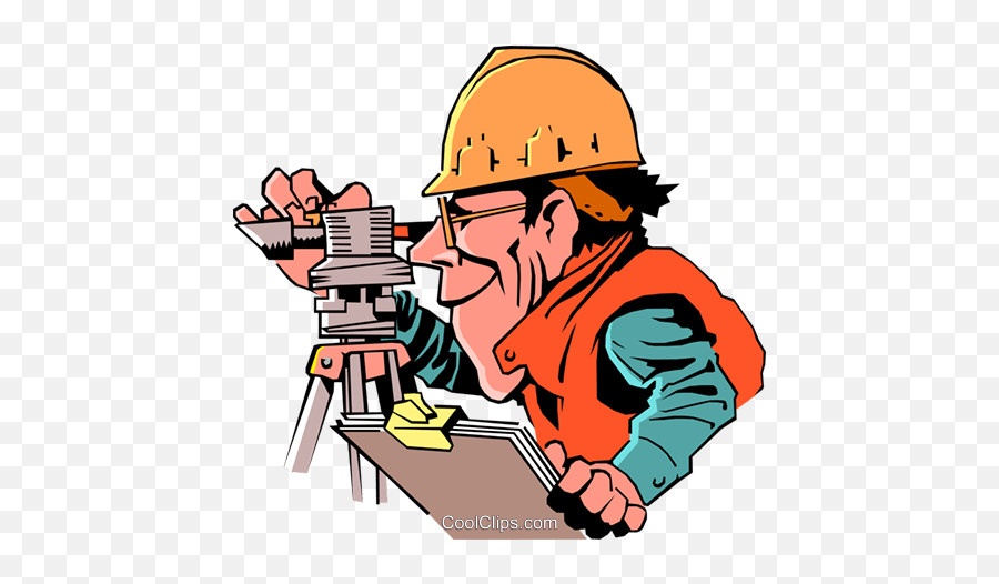 Cartoon Surveyor Royalty Free Vector - Surveyor Clip Art Emoji,Surveying Clipart