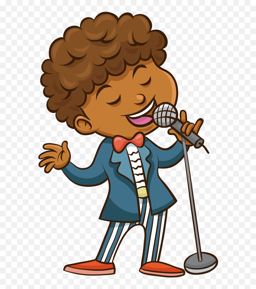 Vector Freeuse Download Cartoon Singing - Singing Clipart Emoji,Singing Clipart