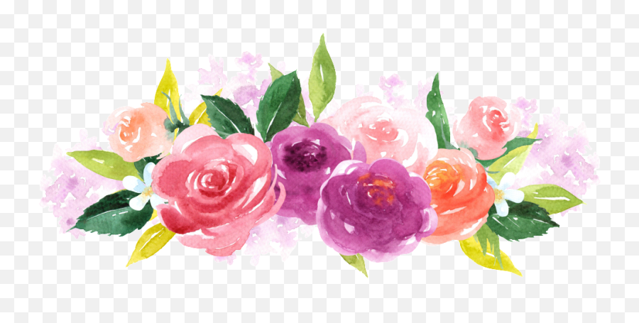 Download Hand Painted Colorful Flower - Watercolor Painting Emoji,Transparent Animals