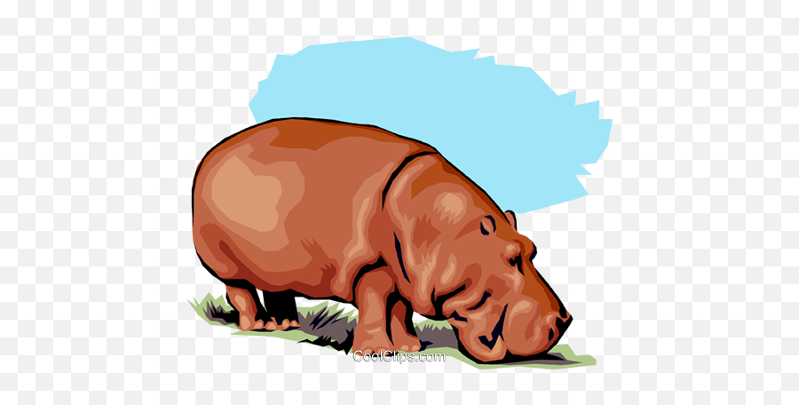Hippopotamus Royalty Free Vector Clip Art Illustration Emoji,Hippopotamus Clipart