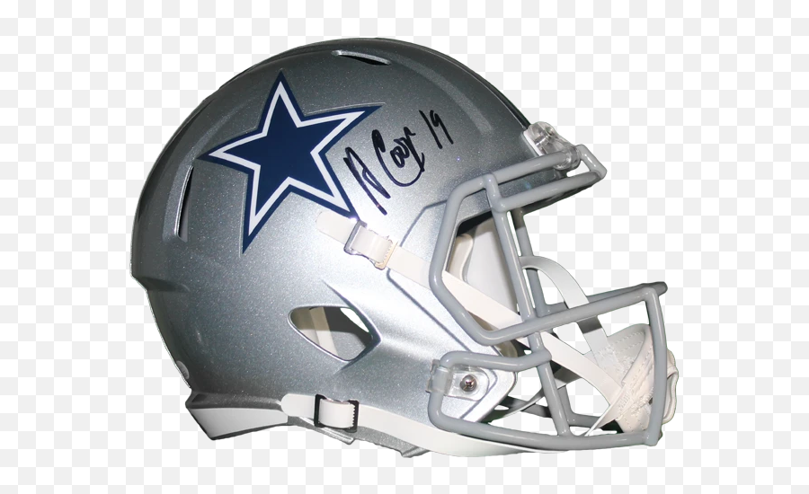 Amari Cooper Signed Dallas Cowboys Full Size Amp Speed Emoji,Cowboys Helmet Png