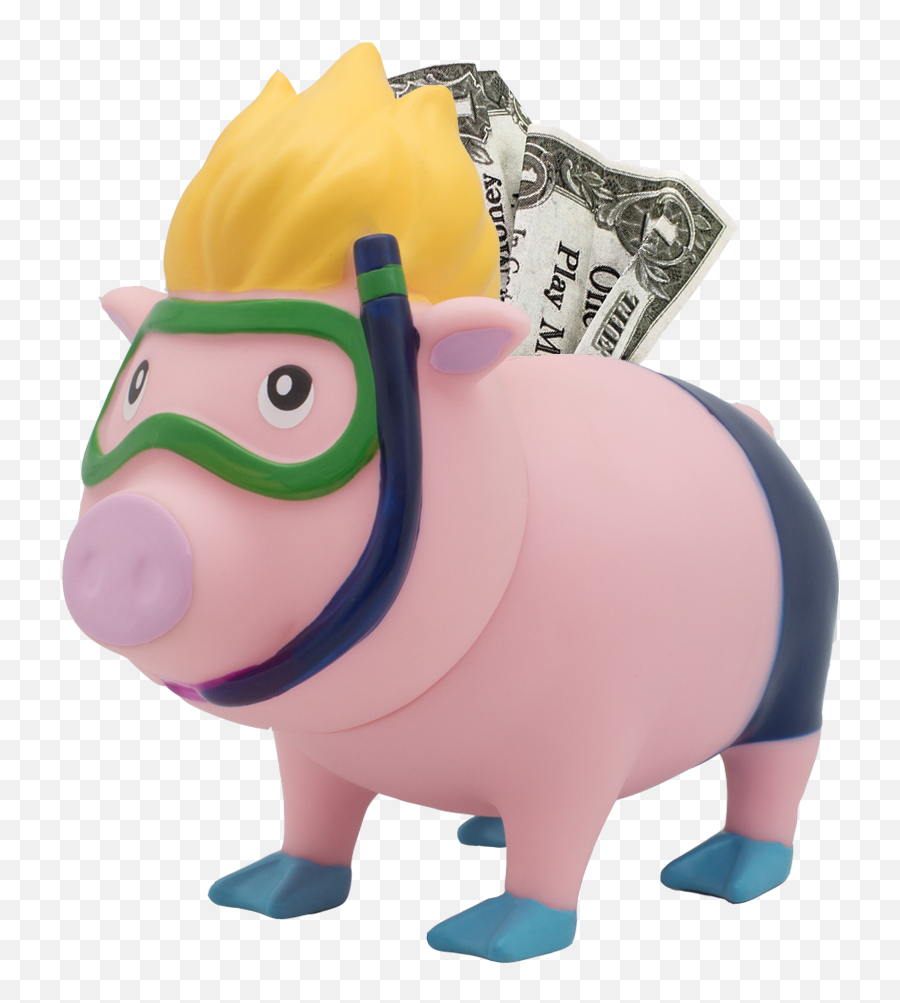 Snorkeler Piggy Bank Biggys Emoji,Elephant And Piggie Clipart